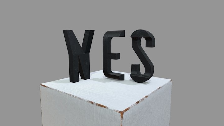 Yes No Sculpture